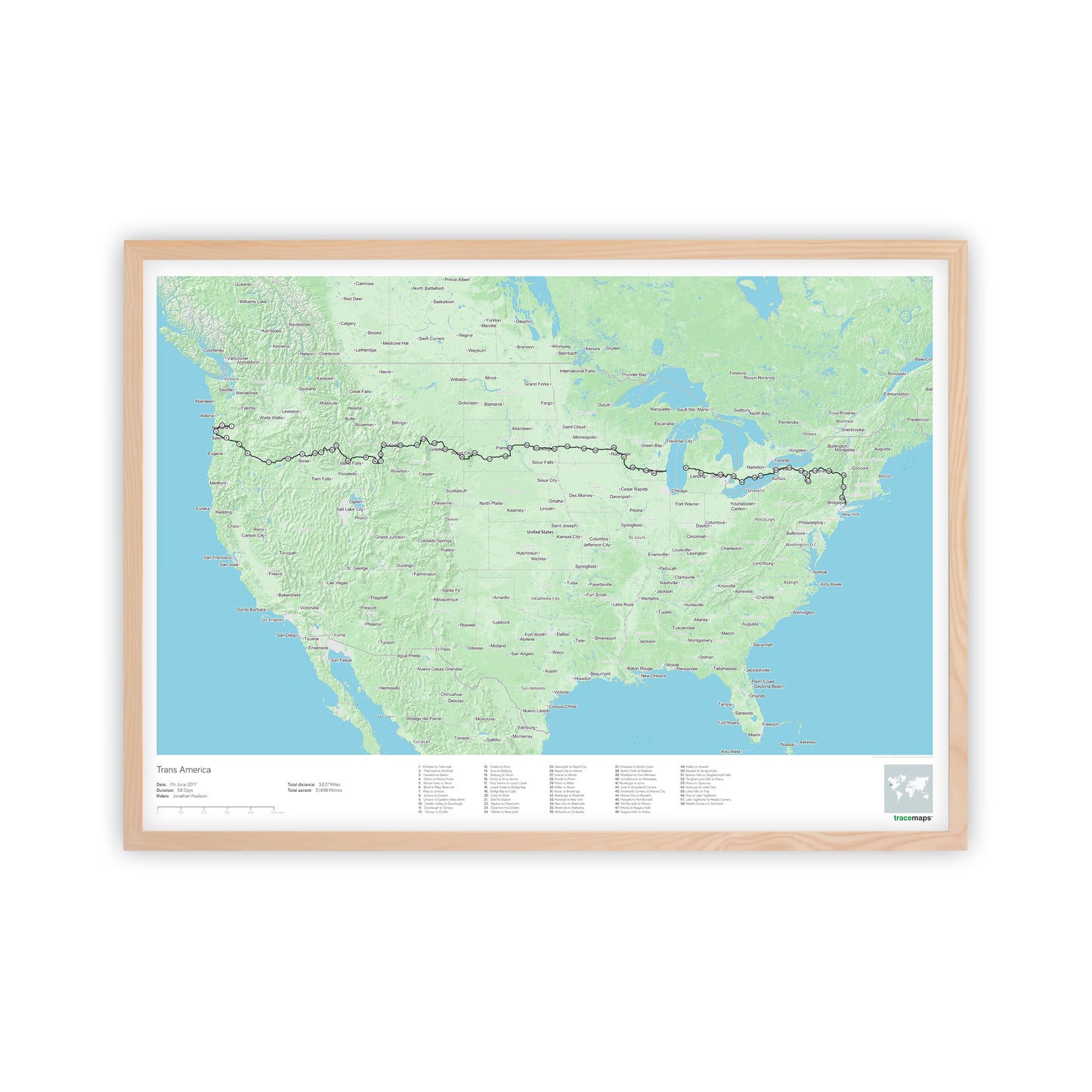 Multi Day tracemap
