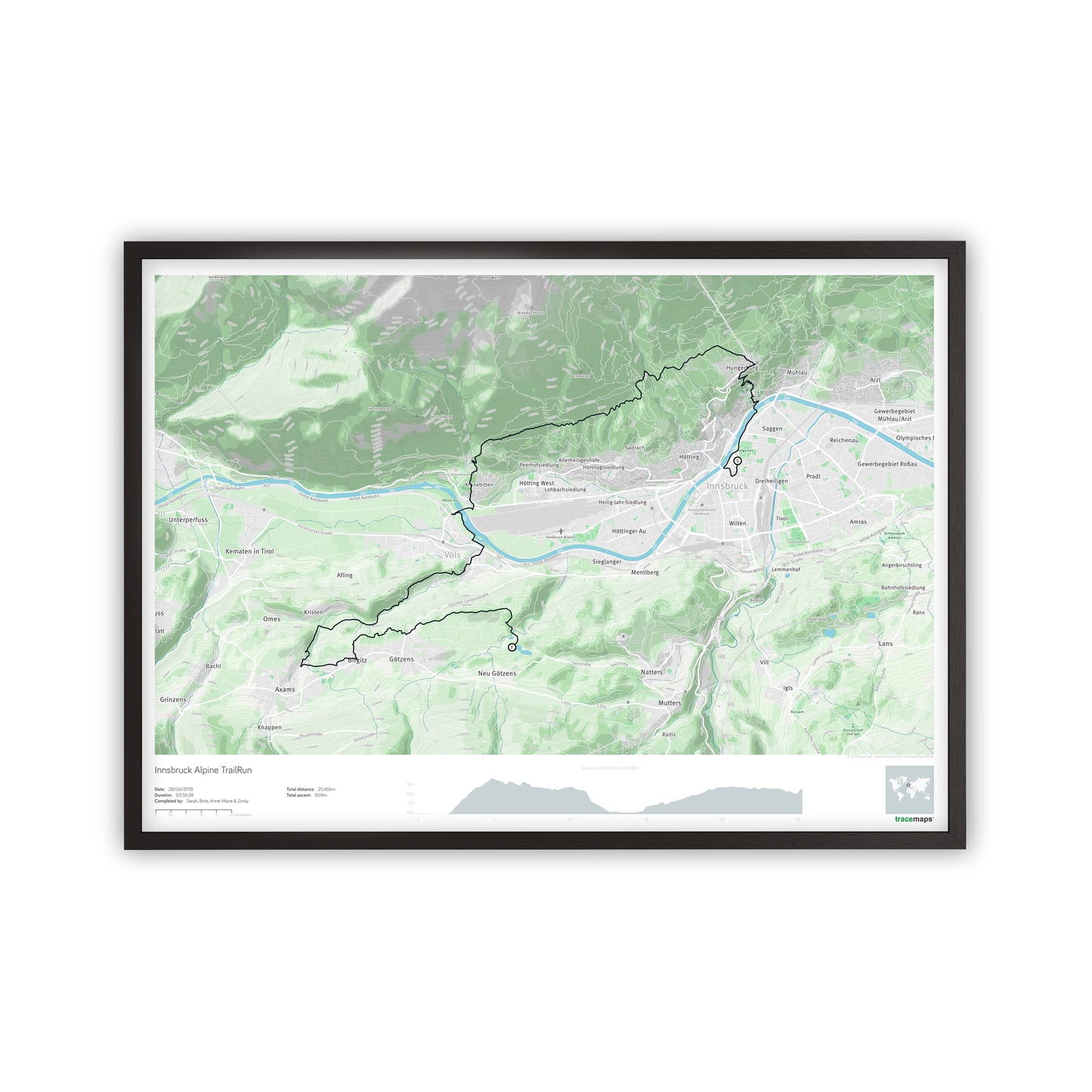 Single Day tracemap